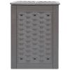 Set Of 2 - 158 Gallon Brown Plastic Rattan Outdoor Compost Bins
