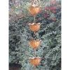 Lotus Flower 8.5-Ft Pure Copper Rain Chain For Rainwater Downspout