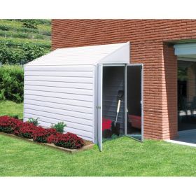 Outdoor Steel 7 x 4Ft Storage Shed With Sloped Roof
