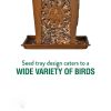 Heavy Duty Bird Feeder With Four Wide Perching Areas
