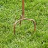 Iron Copper Metal Birdhouse With Pole & Stake