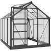 9.8 Ft x 19.5 Ft Greenhouse With Steel Frame & White PE Cover