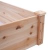 Raised Garden Bed Planter - 8 ft x 2 ft - Solid Cedar Wood