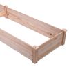 Raised Garden Bed Planter - 8 ft x 2 ft - Solid Cedar Wood