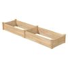 Farmhouse Raised Garden Bed - 4 x 12 Ft Pine Wood Planter