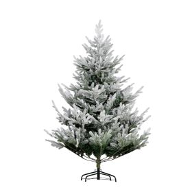 HOMCOM 6 Foot Artificial Christmas Tree, Pine Hinged Xmas Tree With 795 Realistic Branches, Steel Base, Auto Open, Green