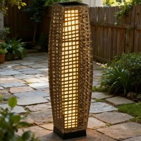 Solar Floor Lamp, Outdoor Garden Lantern Pathway Light & Decorative Driveway Lighting With Auto OnOff LED Lights For Porch, Yard, Lawn, Courtyard, Dec