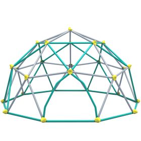 13ft Geometric Dome Climber Play Center, Kids Climbing Dome Tower , Rust & UV Resistant Steel Supporting 1000 LBS