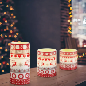 3PC Christmas Flameless LED Candles