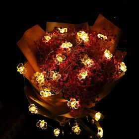 Copper Wire Bee Fairy Lights (79 inches) With 20 LEDs For Home & Wall Decor