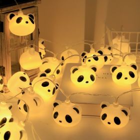 1pc LED Panda String Lights; Cute Modeling Lights; Children's Room Decoration; Festive Decor ALights; 1.5m 10 Lights