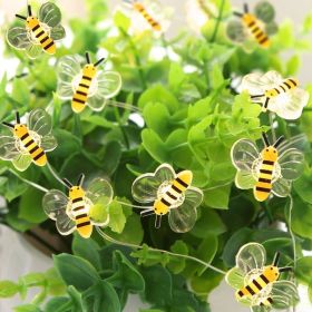 One Set Of Little Bee Decorative Copper Wire Lights 6.6ft/2m With 20 LEDs
