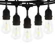 Outdoor Solar-Powered String Lights With Remote Control & USB port