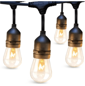 15 Pcs Outdoor Solar Series Light With Remote & USB Port