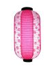 Japanese-inspired Paper Lantern With Rose Red Floral Design For Home Décor