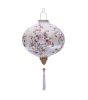 Creative Painted Home Decor 14" White Cloth Lantern Lampshade