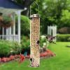 Outdoor Hanging Premium Metal Tube Hummingbird Feeder