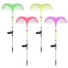Set Of 4 Solar-Powered Jellyfish Lamps For Outdoor Decoration Water-Resistant