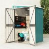 Wall-Mounted Garden Shed Green 46.5"x39.4"x70.1" Galvanized Steel