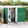 Garden Tool Shed Green 88.6"x 35"x 63.4" Galvanized Steel