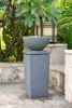 Grey Polyresin Outdoor Garden Water Fountain
