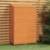 Garden Shed Brown 40.2"x 20.5"x 68.7" Solid Fir Wood