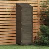 Garden Shed Anthracite 21.7"x 20.5"x 68.7" Solid Fir Wood