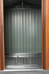6Ft x 6Ft Outdoor Metal Storage Shed With Base & Window