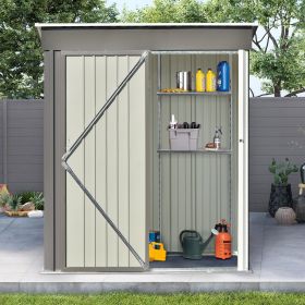 5Ft Wx3Ft L Garden Shed With Adjustable Shelf & Lockable Door