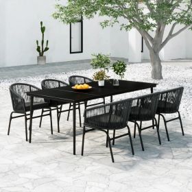 7 Piece Anthracite Patio Dining Set