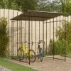 Steel Black Bicycle Storage Shed 74.8"x74.8"x87.4"