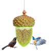 Metal Seed Guard Deterrent Squirrel-Proof Bird Feeder