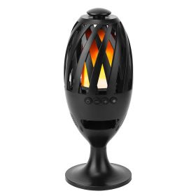 LED Flame Speakers Torch Wireless Speaker Waterproof Stereo Bass Speaker Outdoor Light-Up Speaker Atmosphere LED