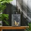 Farnsworth Black 14" Stainless Steel Outdoor Lantern