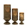 Eclectic Lantern Set 9", 13", 16" Heights Brown 3 - Piece Collection
