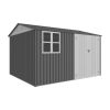 8 x 10Ft Outdoor Shed With Sloped Roof Lockable Double Doors & 6 Vents