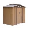 7' x 4' Outdoor Garden Shed With Foundation 4 Vents & Sliding Doors