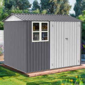 Storage Shed 6 x 8 Ft Large Metal Shed With Window