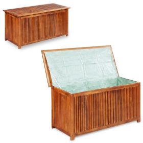Garden Storage Box 59"x 19.7"x 22.8" Solid Acacia Wood