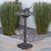 Lancaster Outdoor Aluminum & Iron Top Bronze Bird Bath