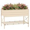 Outsunny Elevated Garden Bed With Shelf & Liner