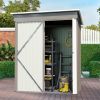 5 x 3 Ft Outdoor Equipment Storage Shed With Sloped Roof & Secure Door