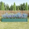 Metal Raised Garden Bed (7.6 x 3.7 x 0.98 Ft)
