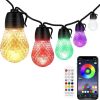 52.5Ft Vibrant Outdoor String Smart RGB LED Waterproof Patio Lights