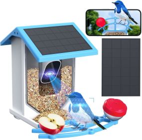 AI Smart Solar-Powered Wi-Fi Bird Feeder With Camera