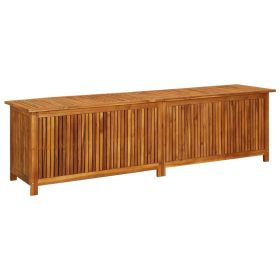 Patio Storage Box 78.7"x 19.7"x 22.8" Solid Acacia Wood