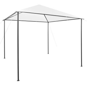 Gazebo 9.8'x9.8'x9.5' White 0.6 oz/ftÂ²