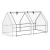 Portable Mini Greenhouse For Outdoor Gardens With Large Zipper Doors