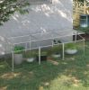 71"L x 21"W x 20.25"H Aluminum Vented Mini Greenhouse