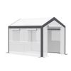 10' L x 7' W x 7' H Walk-In Tunnel Greenhouse With Roll-Up Windows
